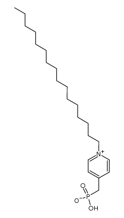 (1-Hexadecyl-4-pyridiniomethyl)phosphonate Structure