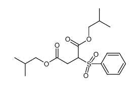 diisobutyl 2-(phenylsulfonyl)succinate Structure