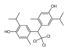 1,1,1-trichloro-2,2-bis-(4-hydroxy-5-isopropyl-2-methyl-phenyl)-ethane Structure