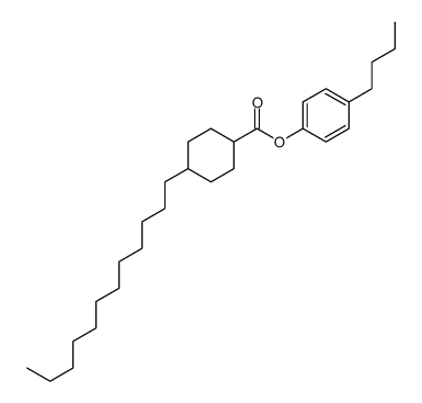 (4-butylphenyl) 4-dodecylcyclohexane-1-carboxylate Structure