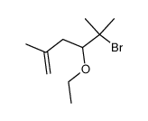 5-bromo-4-ethoxy-2,5-dimethyl-1-hexene Structure