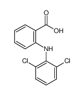 2-[(2,6-二氯苯基)氨基]苯甲酸结构式