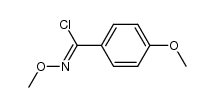 N,4-dimethoxybenzimidoyl chloride结构式