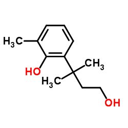 2-(4-hydroxy-2-Methylbutan-2-yl)-6-Methylphenol Structure
