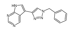 5-(1-benzyl-1H-1,2,3-triazol-4-yl)-7H-pyrrolo[2,3-d]pyrimidine结构式
