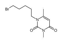 1-(5-bromopentyl)-3,6-dimethylpyrimidine-2,4-dione结构式