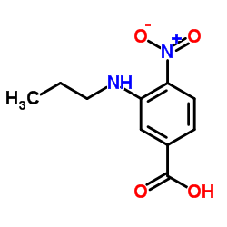 4-Nitro-3-(propylamino)benzoic acid Structure