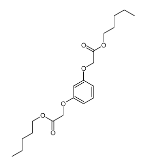 pentyl 2-[3-(2-oxo-2-pentoxyethoxy)phenoxy]acetate Structure