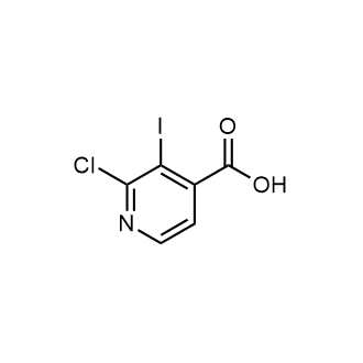 2-氯-3-碘吡啶-4-羧酸结构式