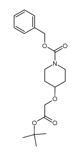 t-Butyl 2-(1-benzyloxycarbonyl-4-piperidyl)oxyacetate结构式