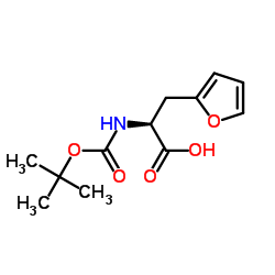 BOC-L-2-呋喃丙氨酸二环己胺盐结构式