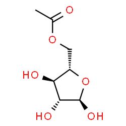 5-O-乙酰基一-L阿拉伯呋喃糖结构式