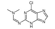 N'-(6-chloro-7H-purin-2-yl)-N,N-dimethylmethanimidamide结构式