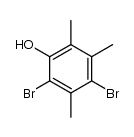 2,4-dibromo-3,5,6-trimethylphenol结构式