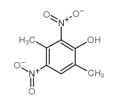 2,4-二硝基-3,6-二甲基苯酚结构式