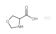 (S)-Oxazolidine-4-carboxylic acid hydrochloride Structure