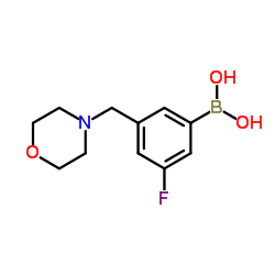 (3-fluoro-5-(Morpholinomethyl)phenyl)boronic acid Structure