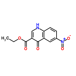 6-硝基-4-氧代-1,4-二氢喹啉-3-羧酸乙酯结构式