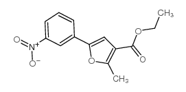 2-甲基-5-(3-硝基苯基)呋喃-3-羧酸乙酯结构式