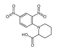 1-(2,4-dinitrophenyl)piperidine-2-carboxylic acid结构式