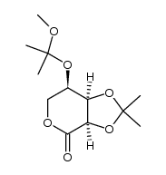 (3aR,7R,7aR)-7-((2-methoxypropan-2-yl)oxy)-2,2-dimethyldihydro-3aH-[1,3]dioxolo[4,5-c]pyran-4(6H)-one Structure