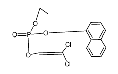Phosphoric acid 2,2-dichloro-vinyl ester ethyl ester naphthalen-1-yl ester结构式