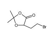 (5S)-5-(2-bromoethyl)-2,2-dimethyl-1,3-dioxolan-4-one Structure