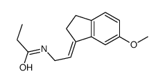 (E)-N-[2-(2,3-Dihydro-6-methoxy-1H-inden-1-ylidene)ethyl]propanamide Structure