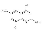 8-氯-2,6-二甲基-4-羟基喹啉结构式