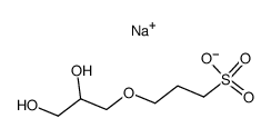 3-(2,3-Dihydroxypropyloxy)-1-propanesulfonic acid sodium salt结构式