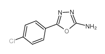 2-氨基-5-(2-氯苯基)-1,3,4-恶二唑结构式