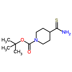 4-氨基硫代羰基四氢吡啶-1(2H)-甲酸叔丁酯结构式