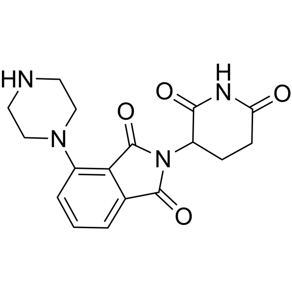 Pomalidomide-piperazine结构式