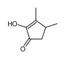 2-羟基-3,4-二甲基-2-环戊烯-1-酮结构式