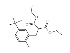 [5-t-Butyl-2-methyl-benzyl]-malonsaeure-diethylester Structure