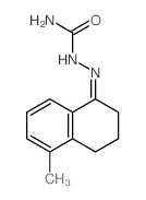 Hydrazinecarboxamide,2-(3,4-dihydro-5-methyl-1(2H)-naphthalenylidene)- Structure
