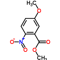 5-甲氧基-2-硝基苯甲酸甲酯结构式