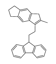 1-(fluoren-9-yl)-2-(methyl-5,6-dihydrocyclopenta[f]-1H-inden-3-yl)ethane结构式