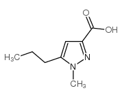 1-Methyl-5-propyl-1H-pyrazole-3-carboxylic Acid Structure