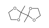 2,2'-dimethyl-2,2'-bi-1,3-dioxolanyl结构式
