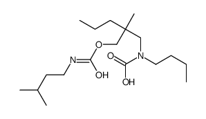 butyl-[2-methyl-2-(3-methylbutylcarbamoyloxymethyl)pentyl]carbamic acid Structure
