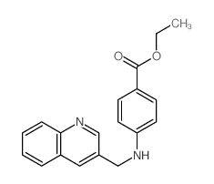 Benzoic acid,4-[(3-quinolinylmethyl)amino]-, ethyl ester Structure