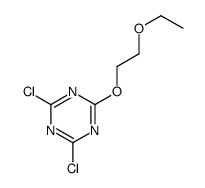 2,4-dichloro-6-(2-ethoxyethoxy)-1,3,5-triazine Structure