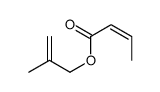 2-methylprop-2-enyl but-2-enoate结构式