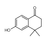 6-hydroxy-4,4-dimethyl-1,2,3,4-tetrahydronaphthalene-1-one结构式