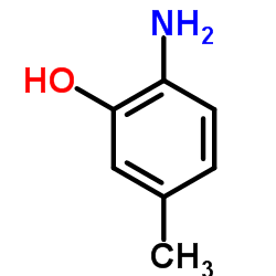 2-氨基-5-甲基苯酚结构式