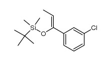 (Z)-tert-butyl-[1-(3-chlorophenyl)prop-1-enyloxy]dimethylsilane结构式