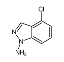 4-chloroindazol-1-amine结构式