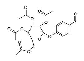 4'-FORMYLPHENYL 2,3,4,6-TETRA-O-ACETYL-BETA-D-GLUCOPYRANOSIDE结构式