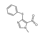 1-methyl-5-nitro-4-phenylthioimidazole Structure